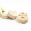 Wooden Craft Wheels Rc Cars Tiny Cars 50pcs Treaded Wooden Wheel Axle Hole Natural Wooden Crafts Accessories for Arts Crafts DIY Home Decor Wood Working Pegboards Rc Car
