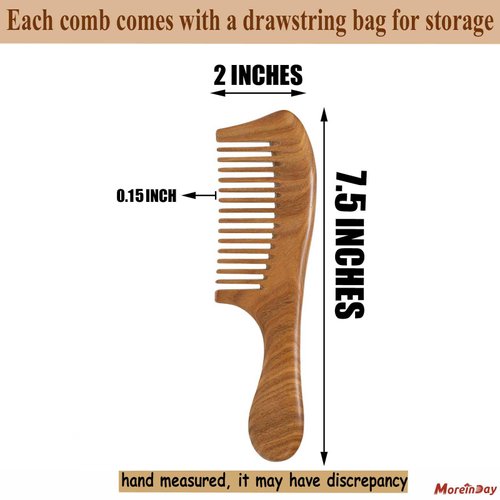 The Moreinday Wooden Comb Wood Comb Hair Comb for Women Sandalwood Comb for Men