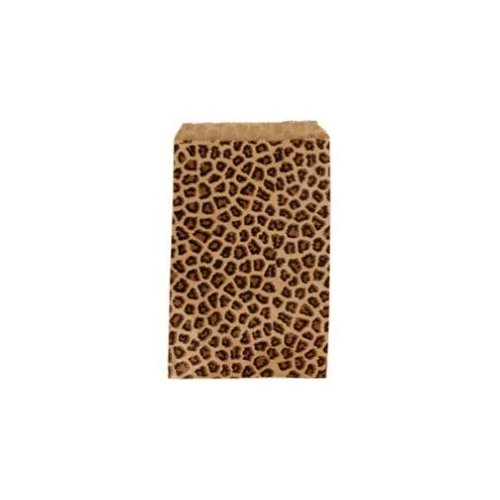 888 Display - 200 pcs of 5" x 7" Leopard Tone Paper Gift Bags Shopping Sales Tote Bags