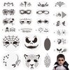 OOTSR 24 Pcs Face Paint Stencils Kit for Kids, Body Painting Template for Party Holiday Halloween Makeup Art Painting, Reusable Soft Tattoo Stencils for Children Adult