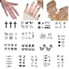 INKARTLINK Tattoo Tech, 16 Sheet Small Semi Permanent Tattoo, Temporary Tattoos, Last 1-2 Weeks, Waterproof, Realistic Look, No Adhesive, No Reflection (2×3inch Small Meaningful Design)
