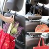 sentoto Car Purse Hook Multi-Functional Hidden Hooks Headrest Hooks for Car Purse Hook for Car Car Storage Hooks Saygoodbye to The Messy Space Dunmetal