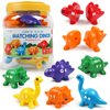 USATDD Matching Letters Dinosaur Toy, Double-Sided ABC Letters Dinosaur Match Game Preschool Fine Motor Toy with Uppercase Lowercase Alphabet, Educational Learning Toys for Toddlers Boys Girls