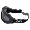 Global Vision Big Ben Motorcycle Goggles Fit Over Most Glasses Black Frames Clear and Smoke Lenses