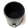 Black Leatherette Deluxe Dice Cup With Storage Compartment for Included Poker Dice Set