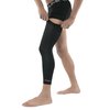 Copper Compression Leg Compression Sleeve - Copper Infused Knee Stabilizer Brace for Running, Meniscus Tear, ACL, MCL, Arthritis, Joint Pain Relief - Thigh & Calf Support for Men & Women - Black - XL