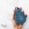 Scrub-dub™ - Premium Antimicrobial Scalp and Body Scrubber | Face Exfoliator and Scalp Scrubber for Dandruff | Loofah and Exfoliating Washcloth Replacement | Made in The USA | Glacier Blue