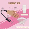 Silicone Practice Hand for Acrylic Nails,Silicone Nail Hand Practice,Silicone Nail Hand for show,Fake Training Hand with Manicure Kits for DIY/Nail Salon Artists/Nail Artist（3#-right）