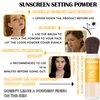 Mineral Sunscreen Setting Powder Makeup,Translucent Powder SPF 50 PA++++,Oil Control Long Lasting Face Setting Powder Sunscreen,Matte Finish,Lightweight,Breathable,All Skin