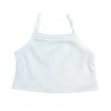 Sophia's Basic Mix & Match Solid-Colored Plain Camisole Undershirt Spaghetti Strap Summer Tank Top for 18” Dolls, White