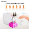 MPNETDEAL Ceramic Nail Drill Bits Set 7Pcs, Durable Less Dust, 3/32 inch for Acrylic Gel Nails Cuticle Manicure, Professional Acrylic Nail File Drill Bit