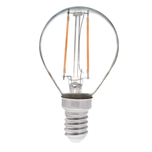 HERO-LED S11-DS-2W-WW27 Dimmable S11 E14 European Candelabra Base 2W LED Vintage Antique Filament Bulb, 25W Equivalent, Warm White 2700K, 4-Pack [Attention E14 Base]
