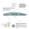 Skynail by Sugar 3in1 3PCS Nail File Set Grit 100/150/180 Professional Long-Lasting Reusable Double Sided Emery Board Nail Styling Tools for Home and Salon Professionals