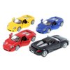 KiNSMART Porsche Carrera GT SetOf4 5" 1:36 Scale Die Cast Metal Model Toy Race Car