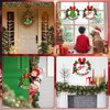 Sereliy 24 Pcs Christmas Coloring Wreath Crafts for Kids, Color Your Own Christmas Crafts, DIY Paper Christmas Wreath for Classroom Activities Christmas Games. (Xmas 24)
