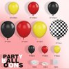Race Car Balloon Arch Garland Kit, Red Yellow Black Balloon Arch Kit, Race Car Balloons Race Car Theme Party Decorations, Red Yellow and Black Balloon Arch For Boys Birthday Race Car Party Supplies
