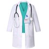 Gortykor Doctor Costume for Kids Doctor Lab Coat Doctor Dress up for Boys Girls Halloween Dress Up(8-9 Years)
