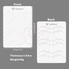 4pcs Double Sided White Silicone Nano Hair Stroke Practice Skin Permanent Makeup Microblading Practice Pad Sheets for Eyebrow Training (4pcs)