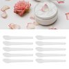 Cosmetic Spatula, 50pcs Cosmetic Cream Spatula Small Spoon Shaped Washable Eye Cream Spatula for Nail Glue Spatula Facial Cream Mask Scoop Skin Care Plastic Spoon for Mixing