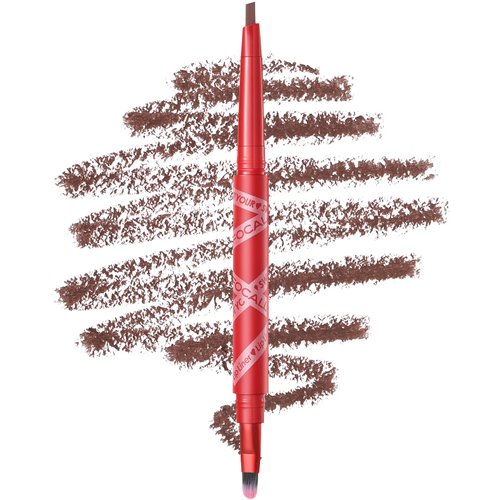 FOCALLURE NOT YOUR Sweetheart Lip Liner, Duo-head Lip Liner Pencil with Brush, Ultra Fine Lip Pencil, Smooth, Define, Shape & Fill Lips, #05 NOT TODAY
