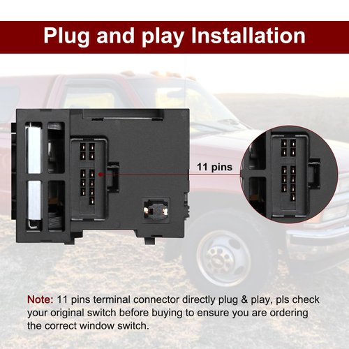 CMRDQD 93443101 Headlight Switch Headlamp Dimmer Switch for 1995-2009 Cadillac & Chevy GMC-C1500 C2500 C3500 C4500 C5500 C6500 C7500 K1500 K2500 K3500, Express 1500 2500 3500, D1523H, DS876