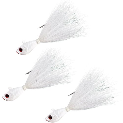 Last Cast Tackle 1/4-6oz Bucktail Fishing Lures (1/4 Ounce - 3 Pack)