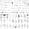 Realistic Temporary Tattoos for Women - 60 Sheets Tiny Small Removable Adult Fake Tattoos,185 Pcs Minimalist Waterproof Inspirational Quotes Words Wild Flower Floral Bouquet Adults Tattoo Stickers