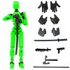 oyeftp Titan 13 Action Figure, Action Figures, Titan 13 Action Figure 3D Printed Robot Multi-Jointed Movable, Desktop Decorations for Game Lovers（Green）