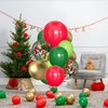 JTGILKFR 60PCS Christmas Balloons Red Green Gold Confetti Balloons Globos Navideños Xmas Balloons Supplies with Ribbons for Friendsmas Christmas Party Birthday Holiday Decorations