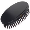Kent MN11 Finest Men's Hair Brush and Facial Brush for Beard Care, Natural Black Boar Bristle Brush for Mens Grooming, Scalp Brush, 360 Wave, and Beard Straightener For Men's Hair Care