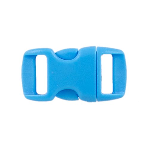 PARACORD PLANET Brand Contoured Side Release Buckle – 3/8 Inch (Light Blue, 10 Pack)