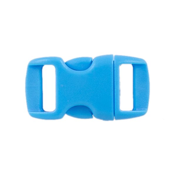 PARACORD PLANET Brand Contoured Side Release Buckle – 3/8 Inch (Light Blue, 10 Pack)