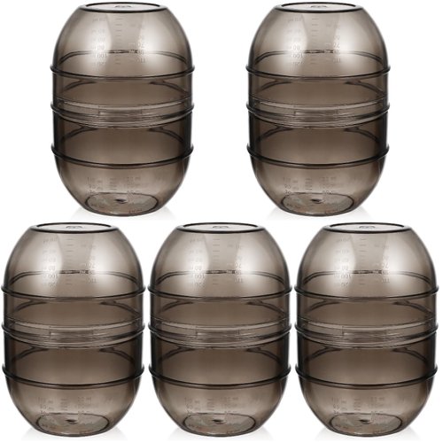 Beaupretty 5pcs Hairdressing Shaker Dye Mixing Bowl Hair Salon Mixing Cup Hair Dye Cup Hair Color Measuring Tool Tinting Bowl Hair Mixing Bowl Hair Dyeing Shaker Measuring Bowl