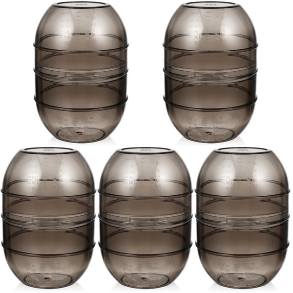 Beaupretty 5pcs Hairdressing Shaker Dye Mixing Bowl Hair Salon Mixing Cup Hair Dye Cup Hair Color Measuring Tool Tinting Bowl Hair Mixing Bowl Hair Dyeing Shaker Measuring Bowl
