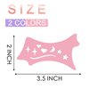 2Pcs Eyeliner Stencils, Silicone Winged Eyeliner Eyelash Lip Line Aid Mascara Shield Applicator Guard Pads, Reusable Eyeshadow Pattern Aid Tool, Multifunctional Eye Makeup Tool for Beginners