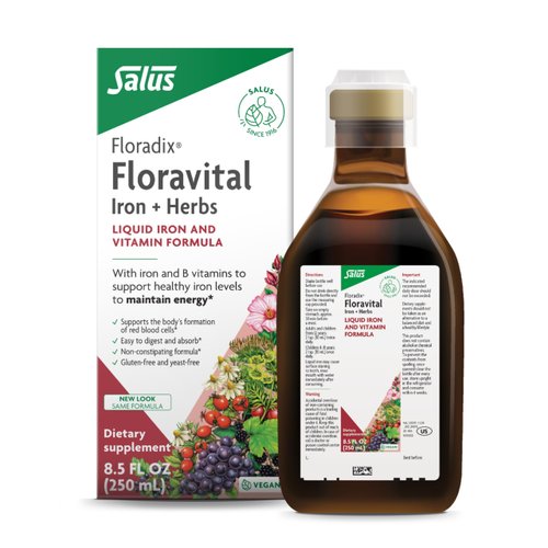 Floradix Floravital Liquid Iron &amp; Vitamins Formula - Liquid Iron Supplement with B Complex Vitami...