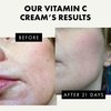 Vitamin C Face Cream - Vitamin C Cream with 2.5% Hyaluronic Acid + 2% Squalane, Vitamin C Moisturizer for Face, Brightening Cream to Reduce Uneven Skin Tone and Wrinkles, Antioxidant Firming Cream