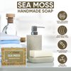 HERBOGANIC Sea Moss Handmade Soap - Natural, Moisturizing Soap Bar for Soft and Smooth Skin with a Spa-Like Experience Pack of 1 (100g)