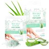 Skin 2.0 Sea Salt and Aloe Foot Masks Moisturizing Socks - Cracked Heel Treatment, Soothing & Deeply Hydrates, Exfoliating Foot Mask - Cruelty Free Korean Skin Care For All Skin Types - 3 Pairs