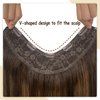 Clip in Hair Extensions Highlight #2T6P2 U Part Clip in 18 Inch 80g Balayage Dark Brown with Chocolate Brown One Piece Hairpieces Human Hair Clip in Extensions