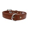 Genuine Top Grain Leather Padded Dog Collar | Handmade | Super Soft & Strong | Western Tooled Dog Collar | Brass & Stainless Steel Hardware | Dallas Collection by Angel Pet Supplies