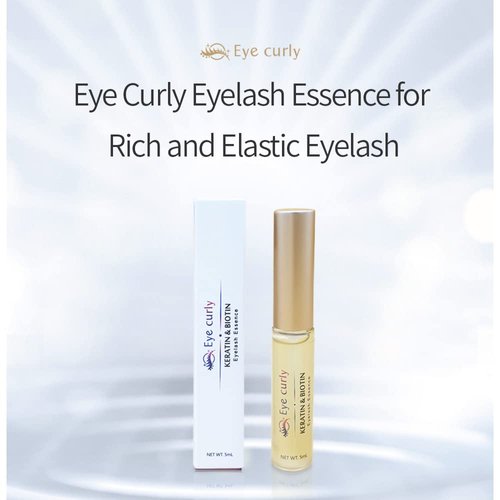 Eyecurly Eyelash & Brow Serum with Biotin, Keratin & Vegetable Extracts - Natural Growth Enhancer for Long, Thick Lashes and Eyebrows. Cruelty-Free & Hypoallergenic.