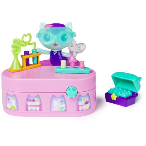Gabby's Dollhouse, Celebration Series Mercat Bobble Figure with Dollhouse Furniture and Accessories, Kids Toys for Girls & Boys Ages 3 and Up