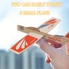 Set of 5 Balsa Wood Airplane Gliders for Kids,Balsa Wood Flying Model Airplane Kits Plane Party Favors,Balsa Flying Toys Airplanes Fun Birthday