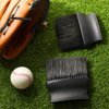 Deekin 2 Pieces Umpire Brush Baseball Home Plate Brush Baseball Umpire Gear with Plastic Handle for Baseball Softball Referee Equipment, Black, 5 x 4.7 x 1.4 Inch