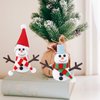 XIHIRCD 10pcs Build a Snowman Kit, Christmas Crafts for Kids Snowman Making Decorating Modeling Clay Snowman DIY Kit Christmas Stocking Stuffers for Winter Holiday Party Activities
