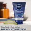NIVEA MEN Maximum Hydration Deep Cleaning Face Scrub with Aloe Vera and Provitamin B5, Exfoliating Face Wash Cleanses Without Drying, 3 Pack of 4.4 Oz Tubes