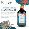 Saavy Naturals Tahitian Vanilla Liquid Hand Soap - Moisturizing Formula with Aloe Vera, Shea Butter, and Vanilla Extract - 12 Fl Oz, 2 Pack