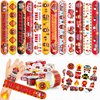 48 Fire Truck 24PCS Fire Truck Temporary Tattoos Sticker 24PCS Slap Bracelets Perfect for Themed Birthday Party Favors Baby Showers or Classroom Rewards Ideal Decor and Gifts for Girls and Boys