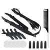 GlamorDove Hair Extension Tool Kit Fusion Kerain Hair Extensions Heat Connector Protection Heat Shield Tail Hair Comb Weft Extension Hair Salon Beauty Accessories US Plug